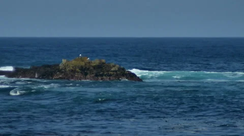 Point pinos rocks2 Stock Footage 34716496