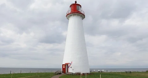Point Prim Lighthouse PEI Canada Stock Footage 98662625