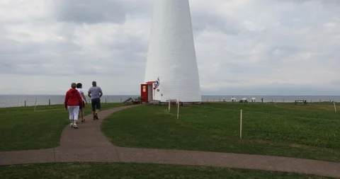 Point Prim Lighthouse PEI Canada Stock Footage 98662634