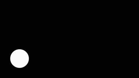 A point rolls out on the left side of the screen and a question mark grows ou 動画素材 166693603