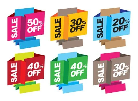 Point of sales messages Stock Illustration