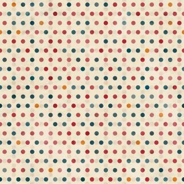 Point seamless pattern with grunge effect Illustrazione stock