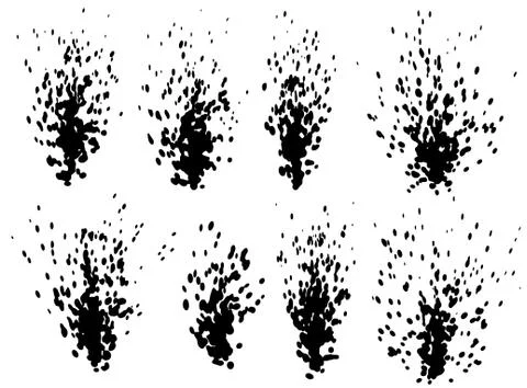 Point splashes Stock-Illustration