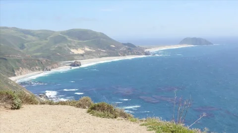 Point Sur on US 1 Cabrillo Highway  Stock Footage 50141919
