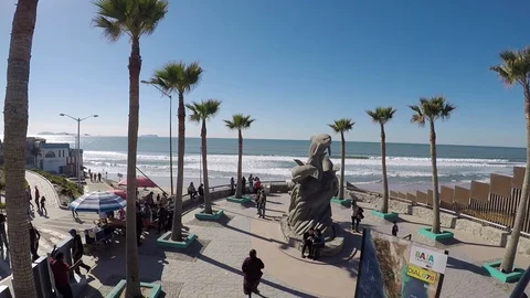 Point of Tourism in Tijuana Video stock 98361296