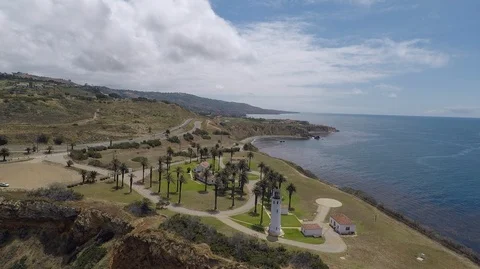 Point Vicente Lighthouse Stock Footage 86573657