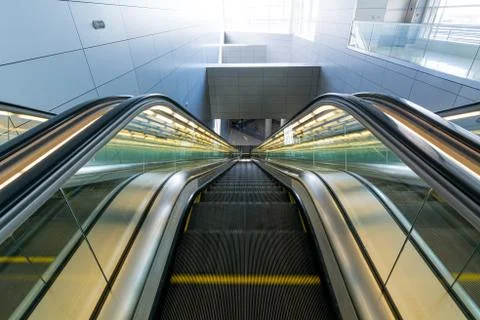 Point of View About to Step Onto an Escalator Stock Photos