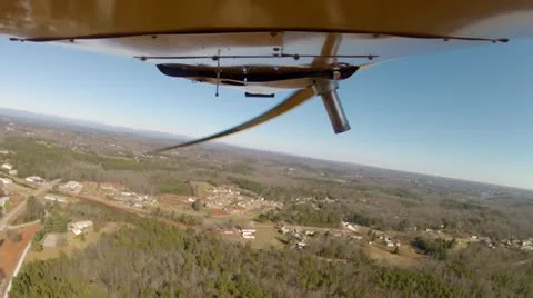 Point of View airplane flying Stock Footage 22061751