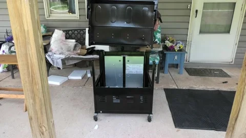 A Point of View of Assembling a Gas Grill Stock-Footage 192607669