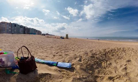 Point of view on beach Stock Photos