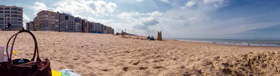 Point of view on the beach Stock Photos