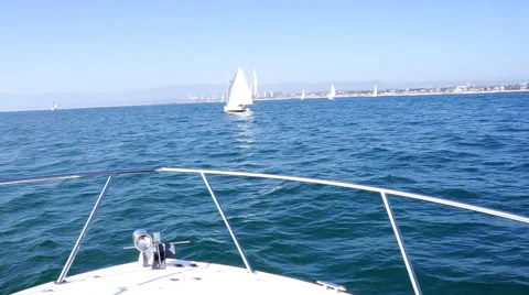 Point of view - boat ride Stock Footage 48752621