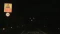 Point of view of car driver moving on night road, traffic marking, transport 4k or 4k+ Resolution