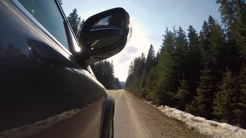 Point of view - car driving on a road Vidéo 74117836