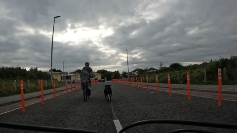 Point of View cycling Stock Footage 232960775