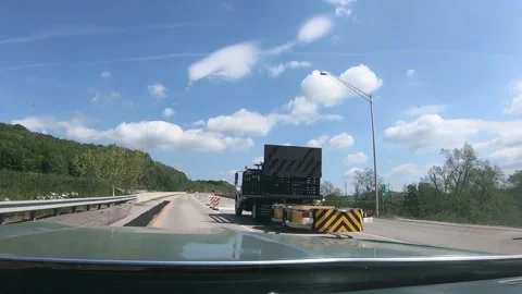 A Point of View of driving a Car 스톡 동영상 167132578