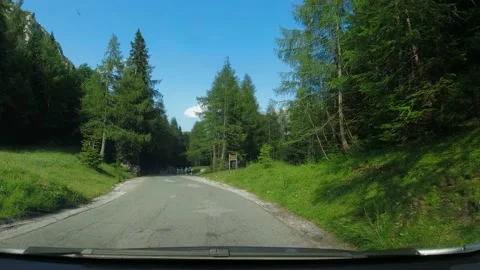 Point of view driving a car on a spectacular Russian Road Stock Footage 172324678