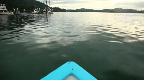 Point Of View From End Of Boat In Costa Rica HD Video Video stock 25660979