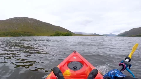 Point of View Kayaking Stock Footage 232959978