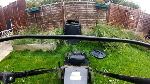 Point of view of maintaining the garden Stock Footage 96017785