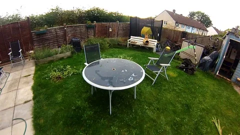 Point of view of maintaining the garden Stock Footage 96019190