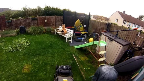 Point of view of maintaining the garden Stock Footage 96019440