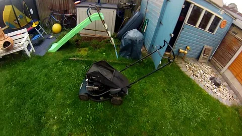 Point of view of maintaining the garden Stock Footage 96019534