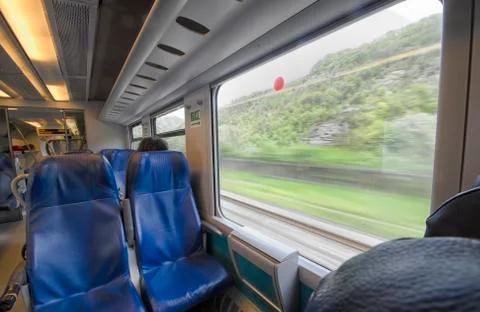 Point of view of a passenger Foto stock
