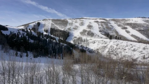 Point-of-view from Pay Day ski chairlift, Park City, Utah. Stock Footage 109001265