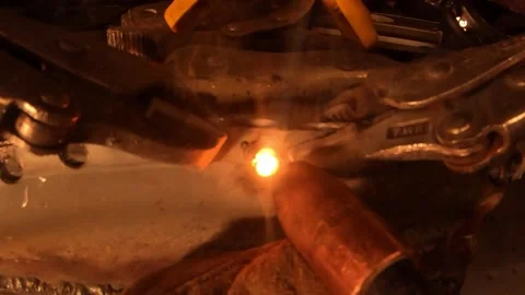 A Point of View of Plug Welding Stock-Footage 167134361