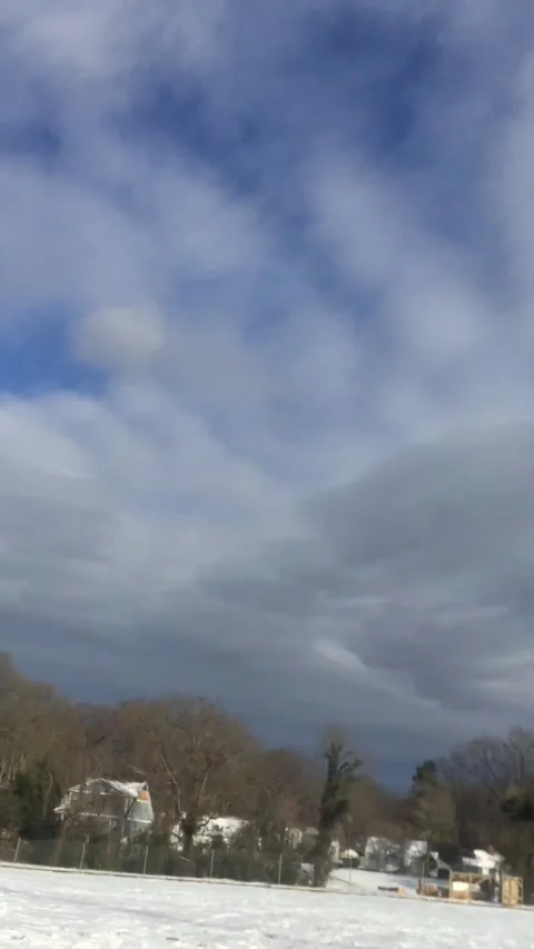 Point of view riding down hill on snow sled in winter. Charlotte Stock Footage 165065722