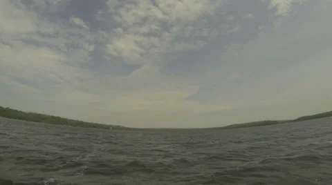 Point of view of rower on a canoe Stock Footage 39652411