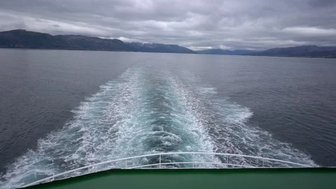 Point of view of the seacoast from the boat Stock Footage 114883269