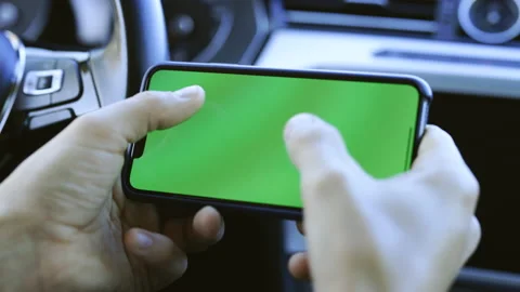 Point of View Shot Man Playing Game on his Smartphone. Cyber Gaming. Close up Stock Footage 194755741