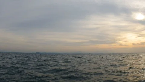 Point of view shot of a ride on  a speed boat, india 動画素材 122572877