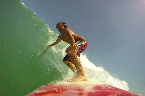Point of View: Surfing Stock Footage 840145
