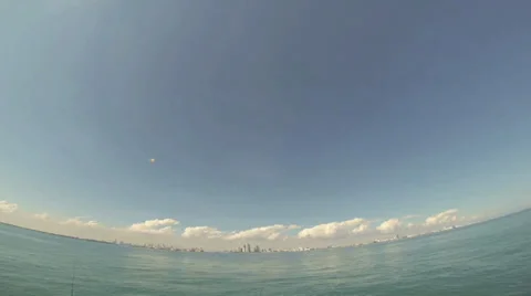 Point Of View Time Lapse Of Boat Coming In From Harbour In Miami HD Video Stock Footage 25083301