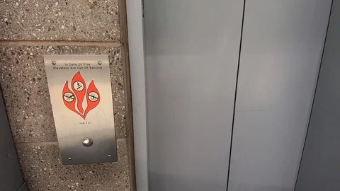 Point of view, time-lapse of doors opening entering an elevator pressing Stock Footage 120449884