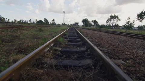 Point Of View Of Train Moving Along Tracks In Africa，Tanzania 動画素材 131230705