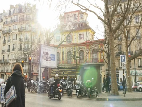 Point of view of visitor to the Bataclan Theatre Paris Stock Footage 69450720