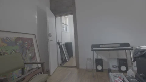 Point of View Walk through Hallway 스톡 동영상 165609425