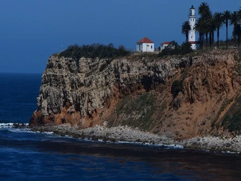 Point Vincente Lighthouse Stock Footage 77159125