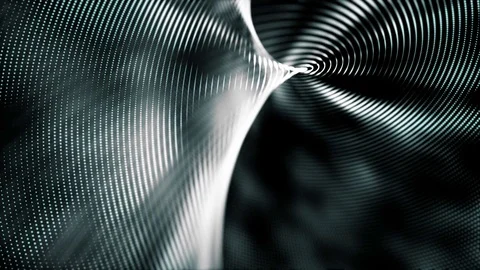 The point at which the concentric lines converge. seamless loop. Stock Footage 81105337