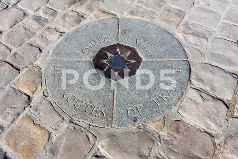 Point Zero, Paris, France Stock Photos