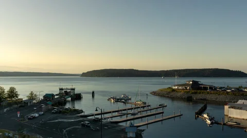 PointDefianceMarinaDayToNightHD Video stock 199903030
