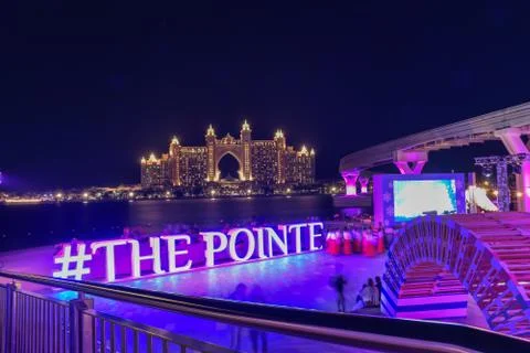 The Pointe area near Atlantis hotel, Dubai, United Arab Emirates Stock Photos