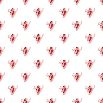 Pointe ballet slippers repeating pattern on white Illustrazione stock