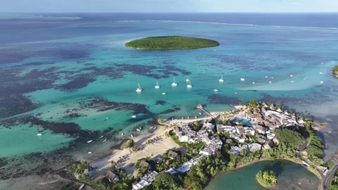 Pointe D Esny Beach At Port Louis In Mauritius Island Mauritius. Vídeo Stock 277746337