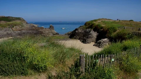 Pointe de la Varde in Brittany, France Stock Footage 102260892