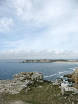Pointe de Penhir et du Toulinguet in Brittany Stock Photos